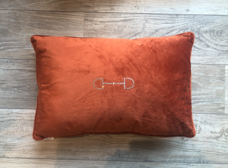 Cushion Velvet Bit centered Large