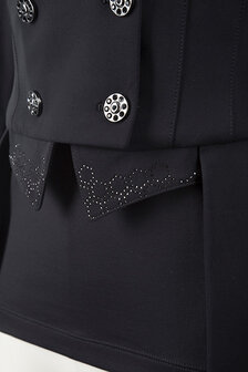 Animo womans Tailcoat Lorella black - Crystal buttons