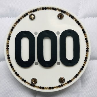 Crystal Competition Numbers - Black-Gold