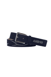 Animo Leather Belt HELOISA - NAVY